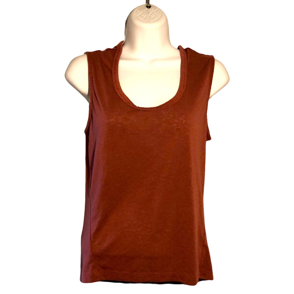 Athleta Womens Mauve plum Athleticwear YOGA Oversized Tank Top Hi-lo Size XS